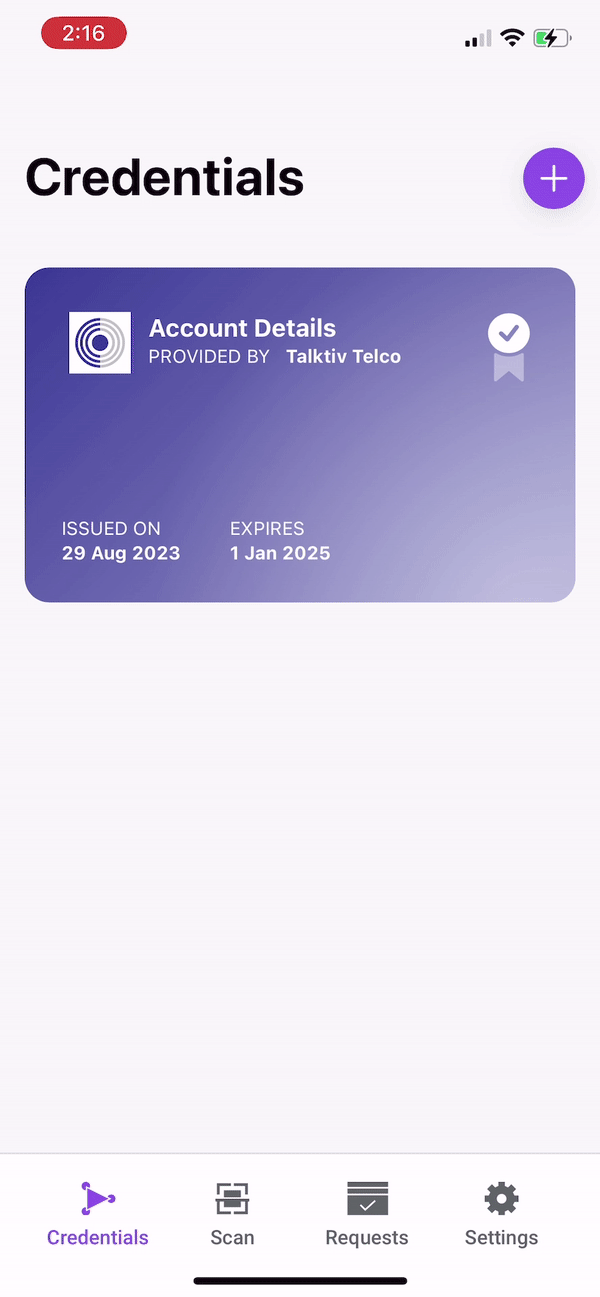 How to view a credential tutorial video.