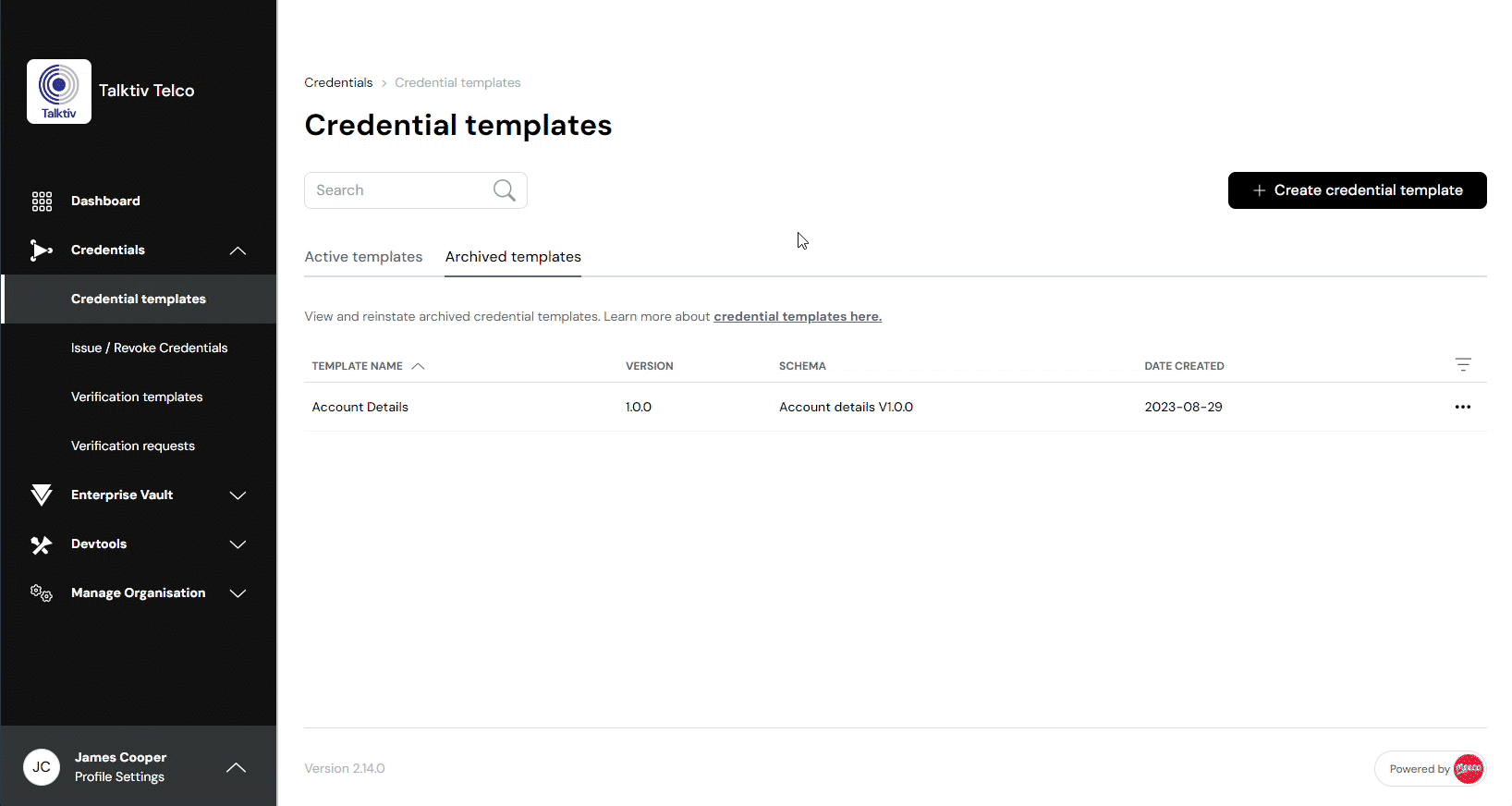 How to restore a credential template tutorial video.