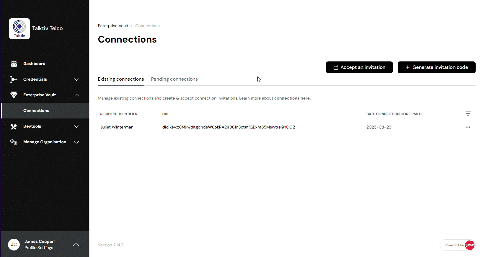 How to view an existing connection tutorial video.