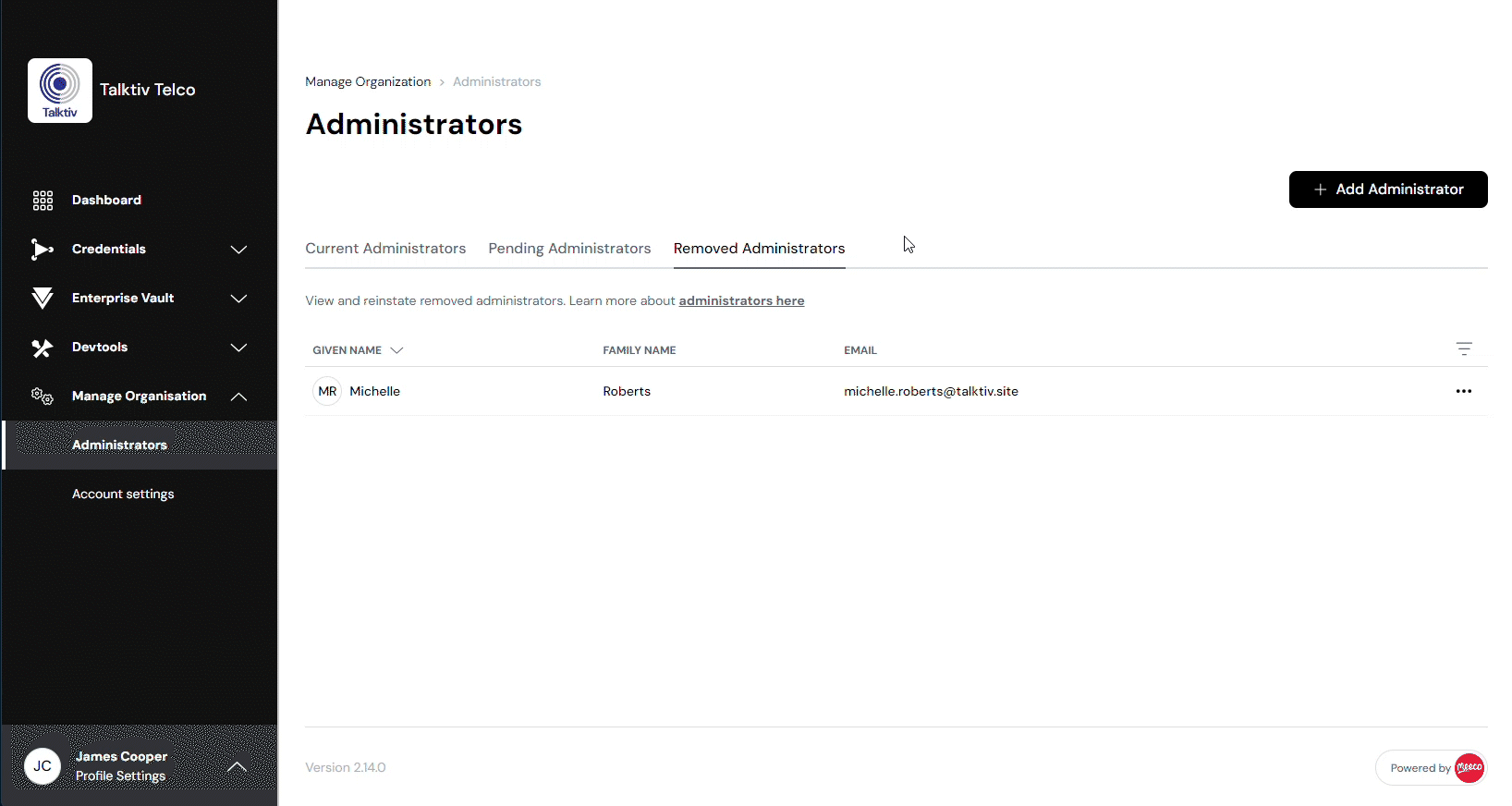 How to reinstate an Organisation Administrator to an Organisation tutorial video.