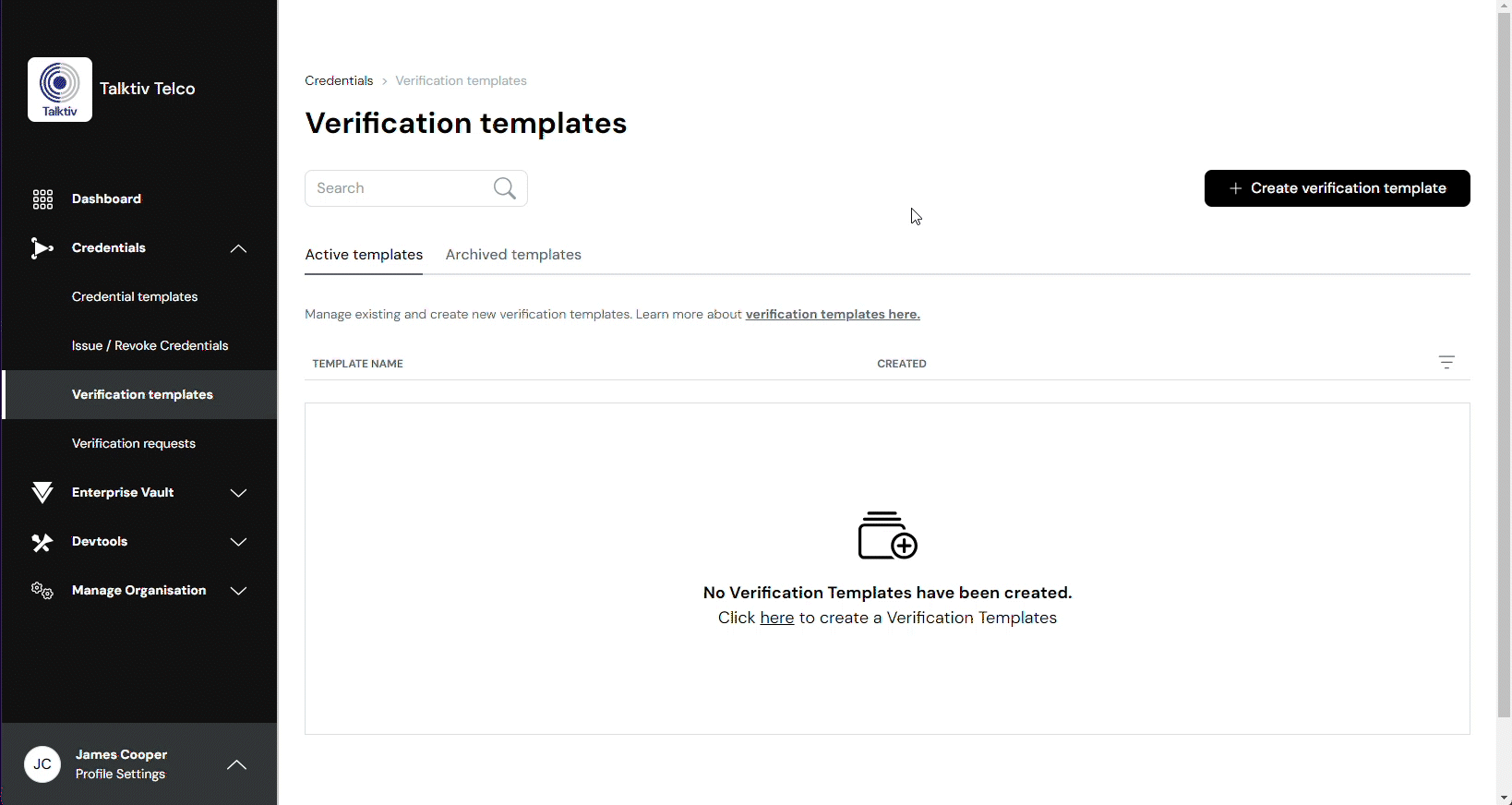 How to create a verification template tutorial video.