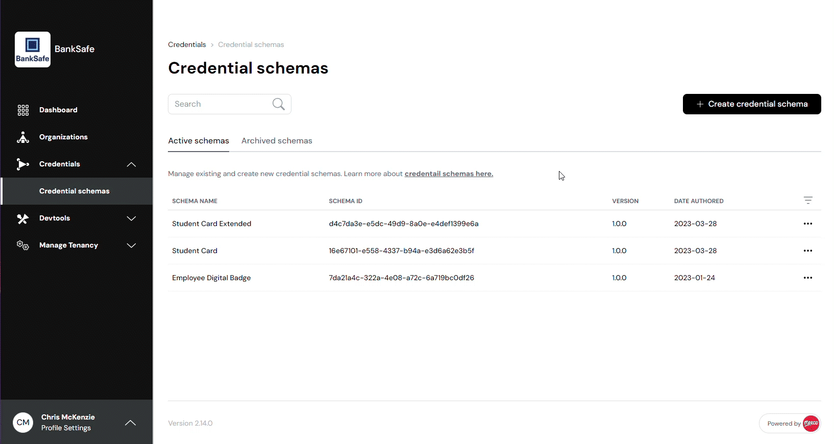 How to create a credential schema tutorial video.