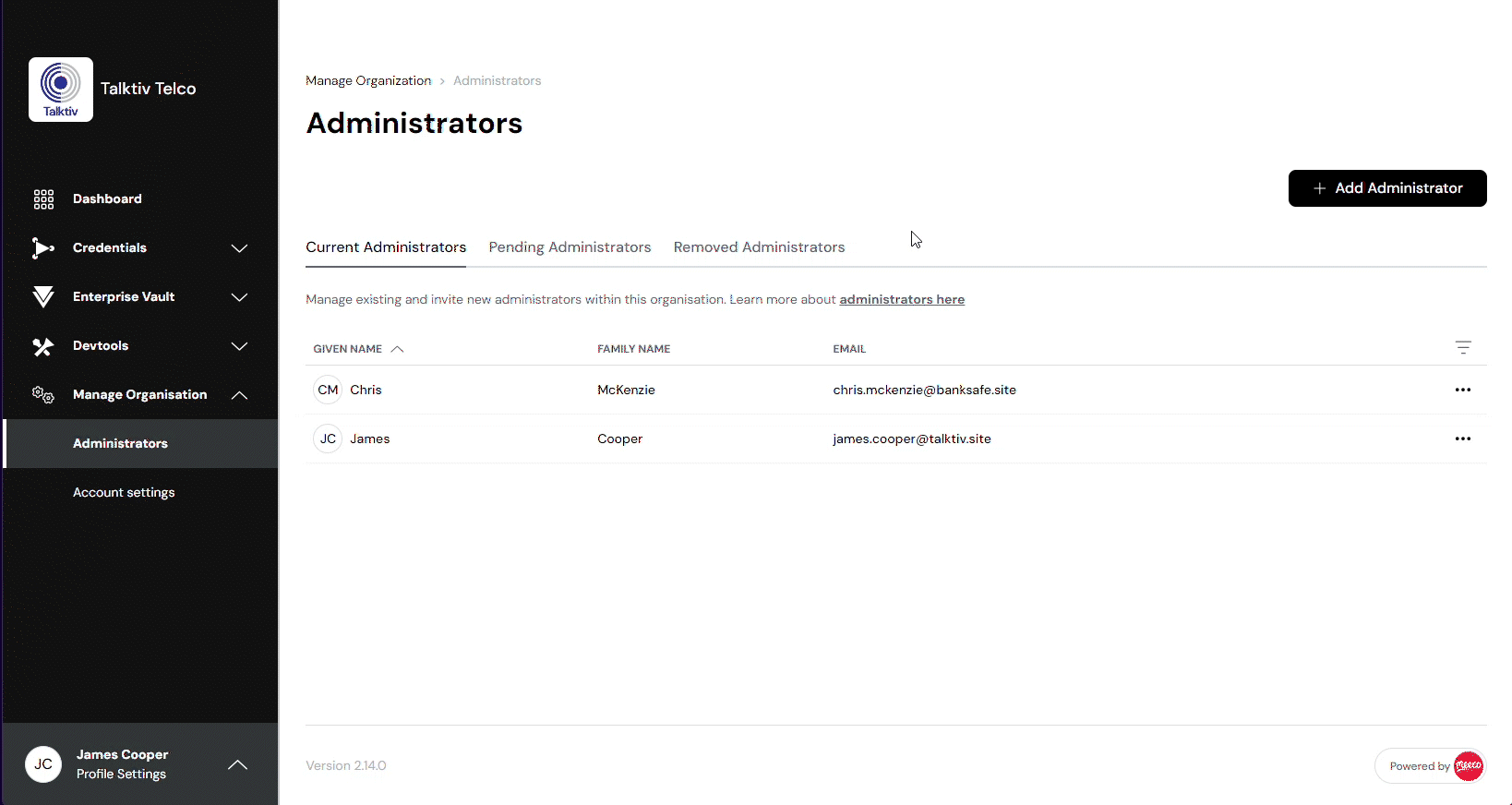 How to add an Organisation Administrator tutorial video.