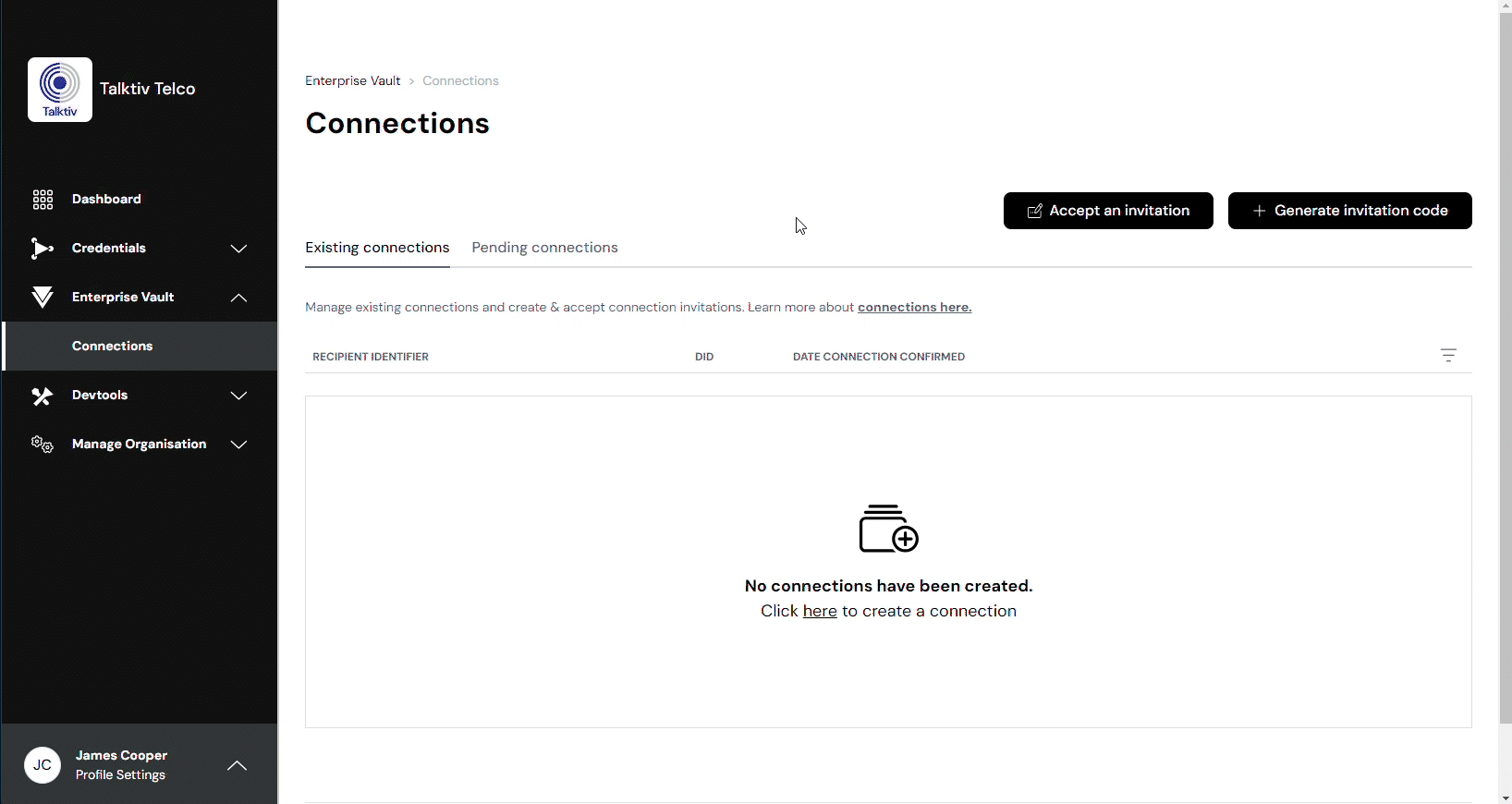 How to invite a user or Organisation to connect tutorial video.